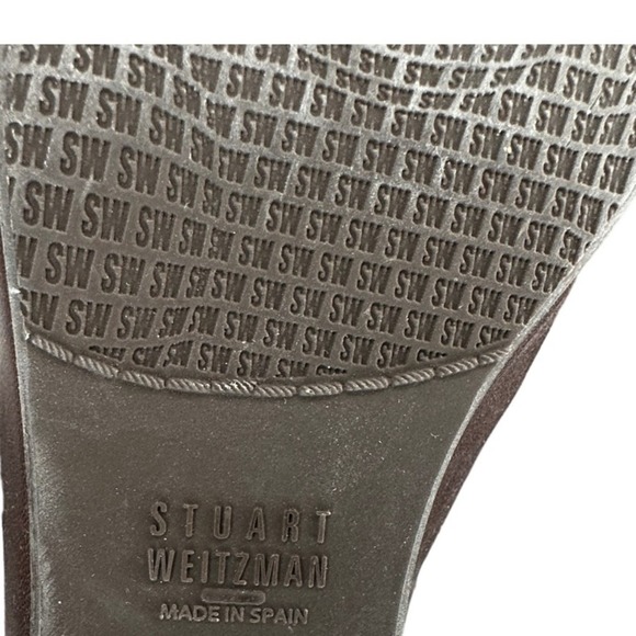 Stuart Weitzman Brown Leather Boots - Picture 7 of 7